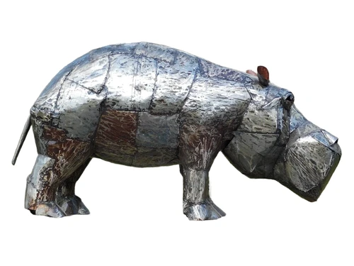 Nilpferd ''Nilo'' XXL - 105 x 190 cm - Handarbeit & Unikat