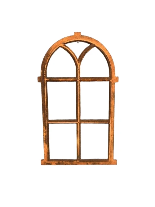 Cast iron frame, with large V, stable window, barn window.