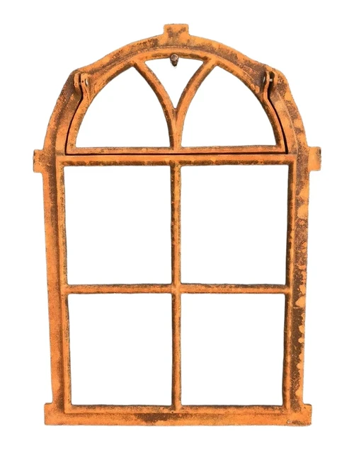 Cast iron stable window with folding window for aeration