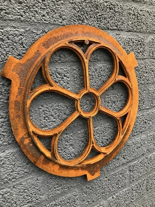 Cast iron stable window round small, 43 cm