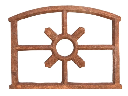 Classic stable window, cast iron window as decoration