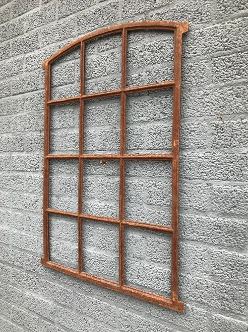 Barn stable window 12 window fields, ideal cast iron window for garden wall, 94.5 x 66.5 cm