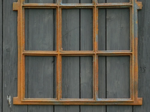 Stable Window Cast iron - 73,5 x 59 cm - Rust