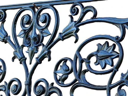 Balcony rail - Black - Window rack - Cast iron Rest