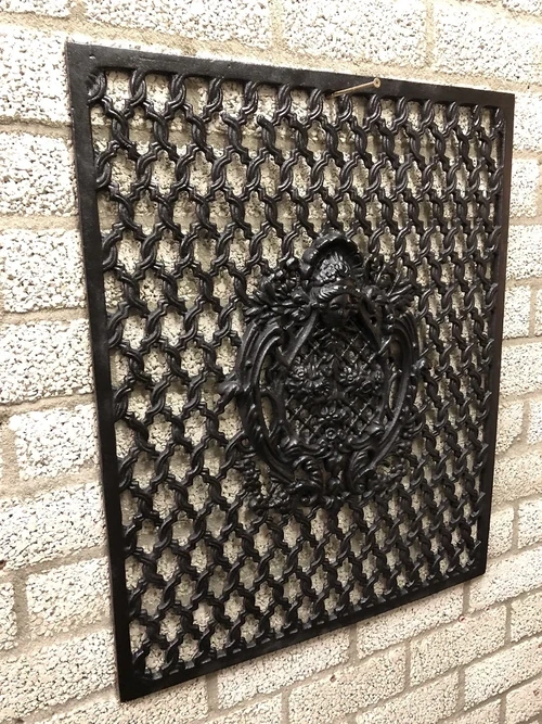 Door/Window Grille - Wall Ornament - Cast Iron - Black