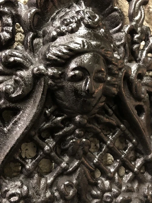 Door/Window Grille - Wall Ornament - Cast Iron - Black