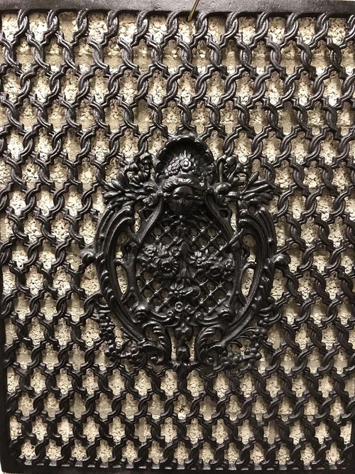 Door/Window Grille - Wall Ornament - Cast Iron - Black