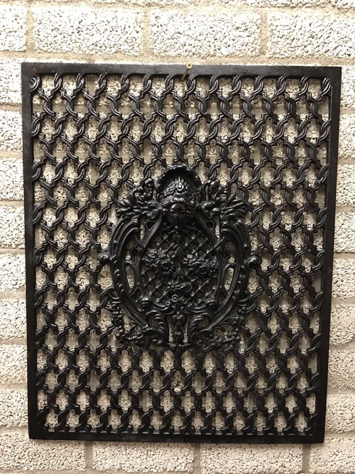 Door/Window Grille - Wall Ornament - Cast Iron - Black