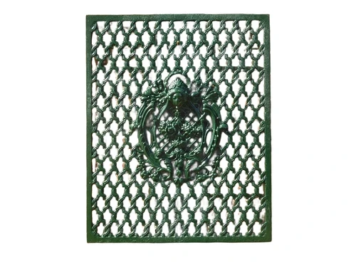 Türgitter - Grün - Gusseisen - Wanddekoration