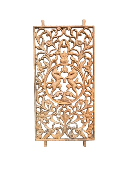 Türgitter / Fenstergitter aus Gusseisen mit kunstvollem Ornament