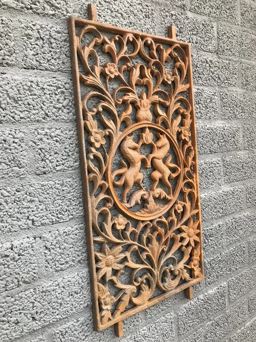 Türgitter / Fenstergitter aus Gusseisen mit kunstvollem Ornament