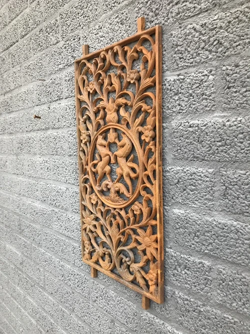 Türgitter / Fenstergitter aus Gusseisen mit kunstvollem Ornament