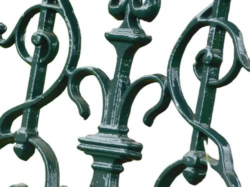 One-off: Grid - Green - Powder-coated - Cast iron