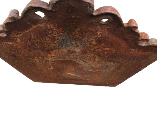 Kaminplatte, Wandschmuck, massives Gusseisen, schwere und große Ausführung