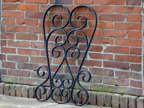 Window grille - Wall ornament - Black - 90 cm
