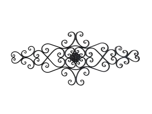 Window grille Vida - wall ornament - black - wrought iron