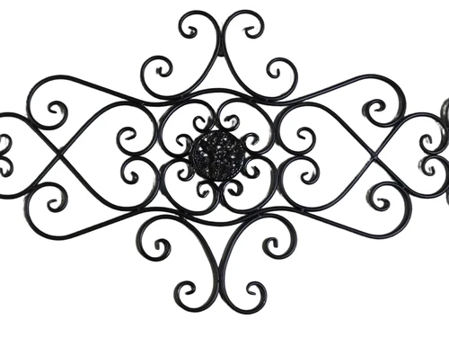 Window grille Vida - wall ornament - black - wrought iron