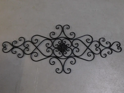 Window grille Vida - wall ornament - black - wrought iron