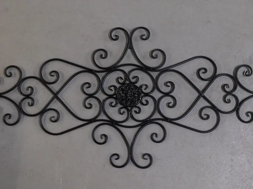 Window grille Vida - wall ornament - black - wrought iron