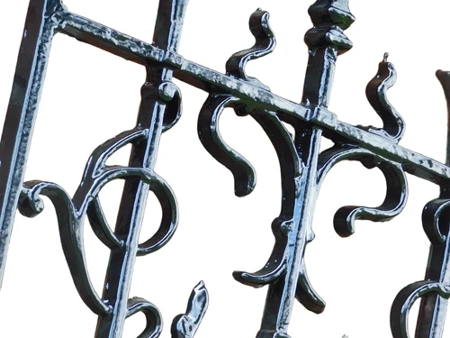 Grid - 87 x 40 -Black - rust - Cast iron