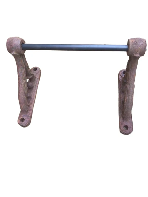 Set of wall brackets, heavy-duty cast iron rest.