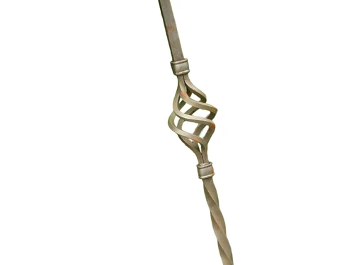 Wrought iron grating rod, onion, 161