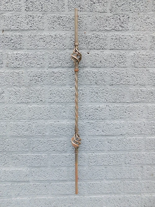 Wrought iron grating rod, onion, 161