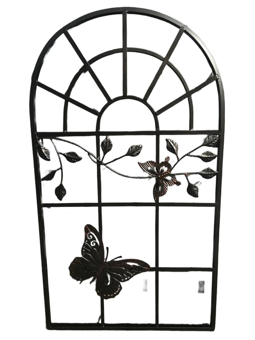Butterfly window model, metal old-brown-rust!