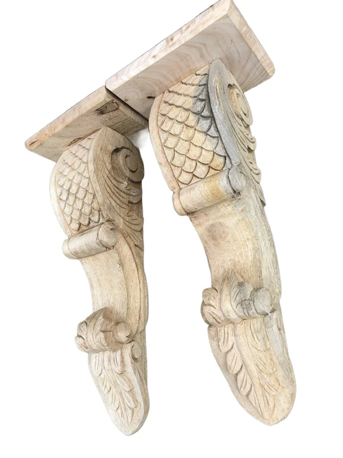 Fine snak, mantel console, large wall console hand carved from colonial wood, very fine!