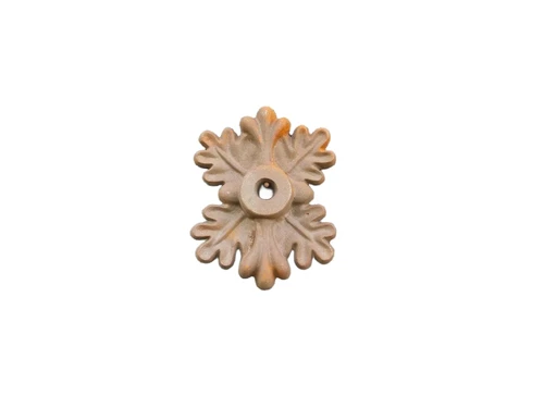 Cast Iron Wall Anchor – Oak Leaf Shape – Decorative Beam Anchor and Facade Ornament