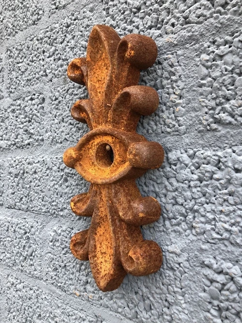 Cast Iron Wall Anchor – Decorative Beam Anchor – Classic Facade Ornament