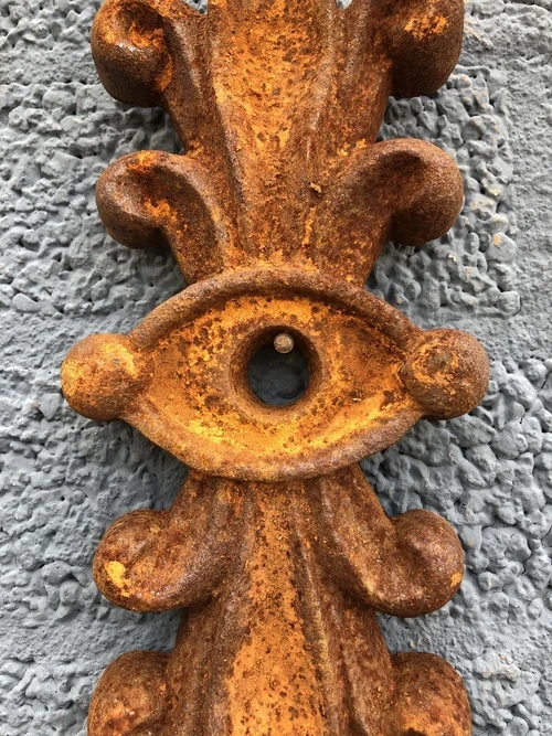 Cast Iron Wall Anchor – Decorative Beam Anchor – Classic Facade Ornament