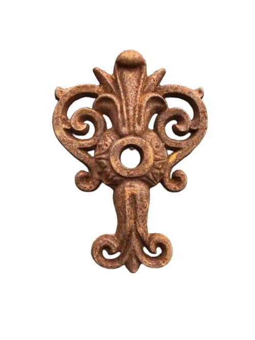 Cast Iron Wall Anchor – Fleur-de-lis – Classic Beam Anchor and Facade Ornament