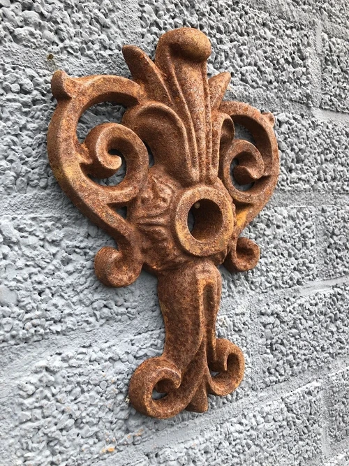 Cast Iron Wall Anchor – Fleur-de-lis – Classic Beam Anchor and Facade Ornament