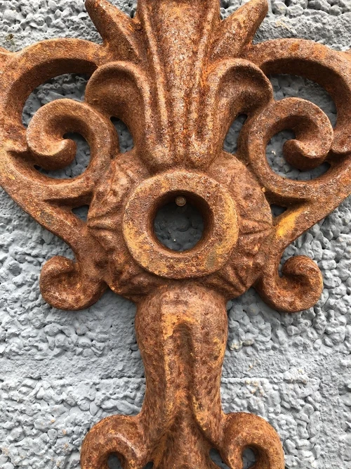 Cast Iron Wall Anchor – Fleur-de-lis – Classic Beam Anchor and Facade Ornament