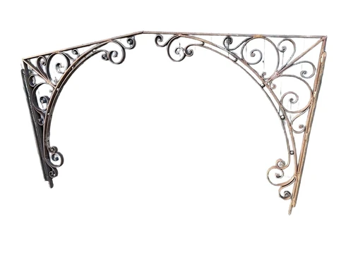 Support, angle iron, carrier, for canopy Wrought iron