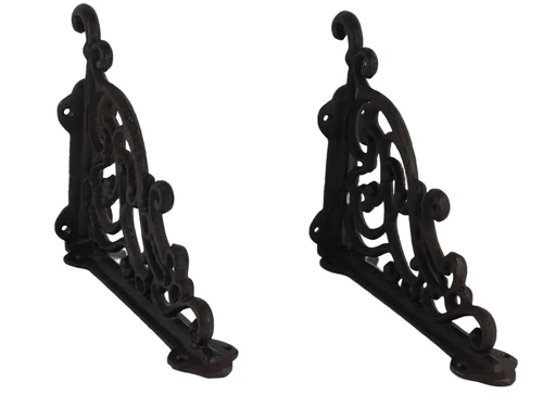 Set of 2 shelf bracket, from cast iron
