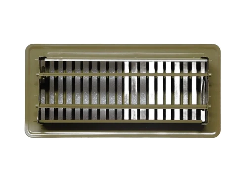 Adjustable Air Grill - Rectangle - Brown - Metal