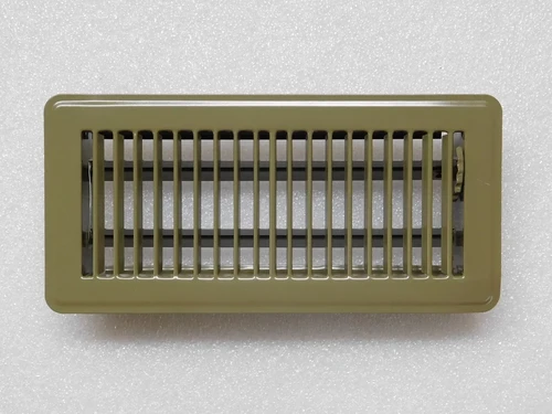 Adjustable Air Grill - Rectangle - Brown - Metal