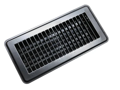 Adjustable Air Grill - Rectangle - Black - Metal