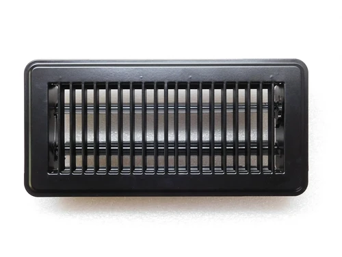 Adjustable Air Grill - Rectangle - Black - Metal
