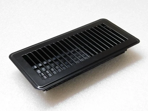 Adjustable Air Grill - Rectangle - Black - Metal