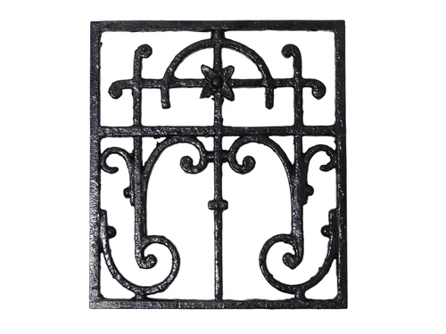 Ornamental Grid - Ornament - Black - Iron