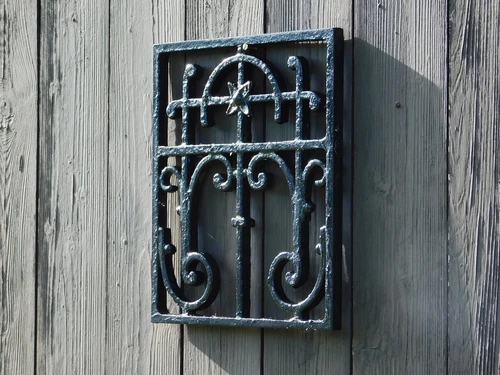 Ornamental Grid - Ornament - Black - Iron