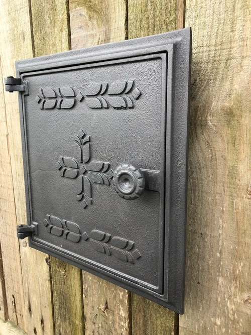 1 hatch for fireplace, cast iron, colour-untreated