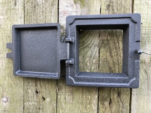 1 reiniging deur gemaakt van gietijzer, kleur-onbehandeld