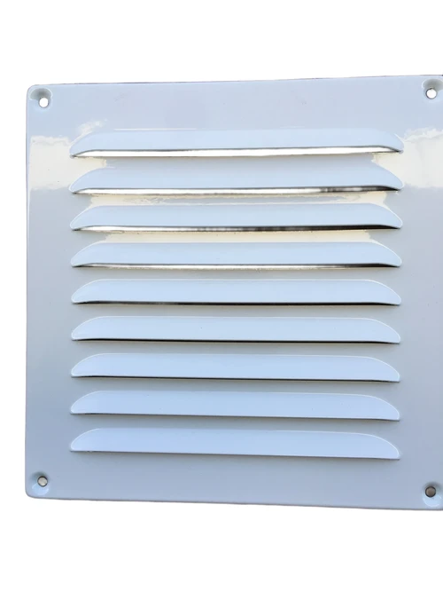 Air grille, vane grille aluminium white.