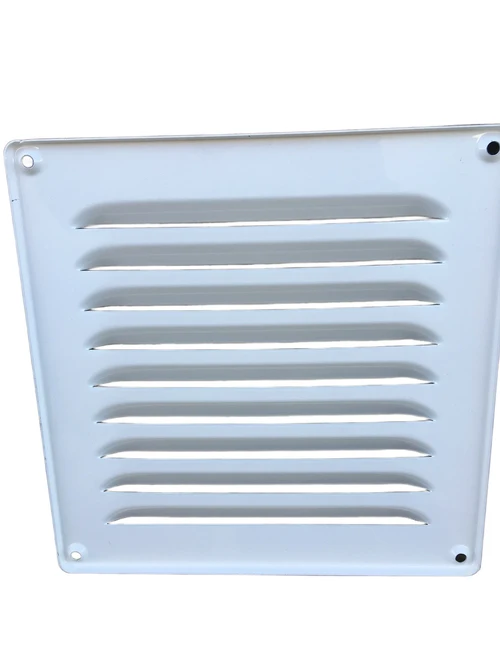 Air grille, vane grille aluminium white.