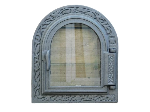 Ovendeur voor de kachel of oven, gietijzer + glas.