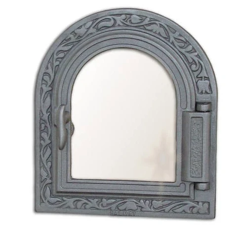 Ovendeur voor de kachel of oven, gietijzer + glas.